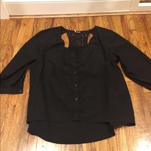 Sparkle & Fade Lace Back Shirt (L)